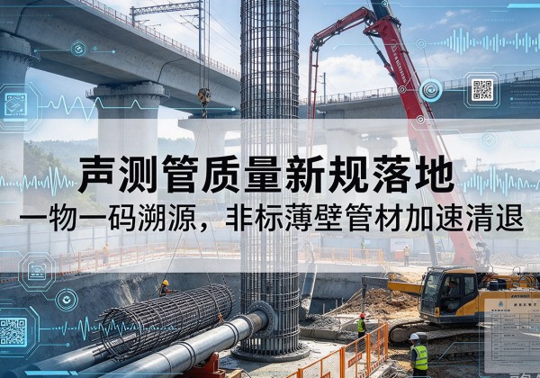 大英声测管质量新规落地，一物一码溯源，非标薄壁管材加速清退